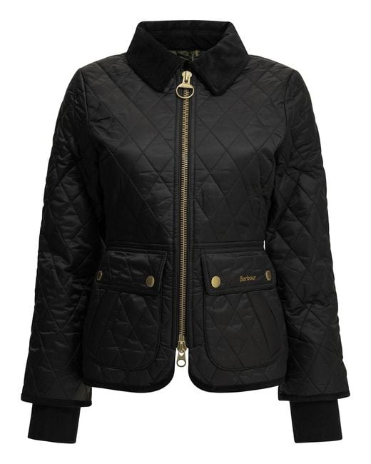 Barbour Black "Beadnell" Quilted Jacket