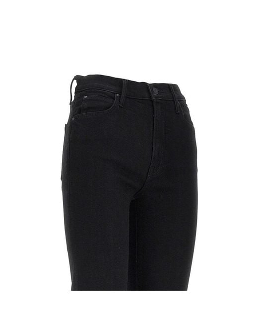 Mother Black Stretch Denim Pants