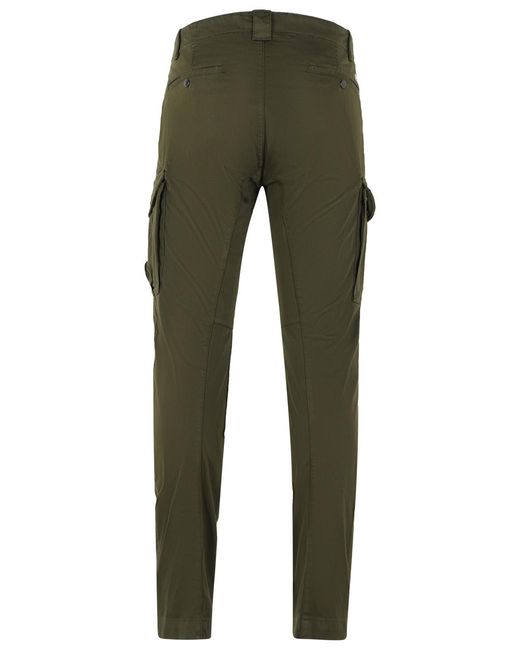 C P Company Green Dark Cotton Pants for men