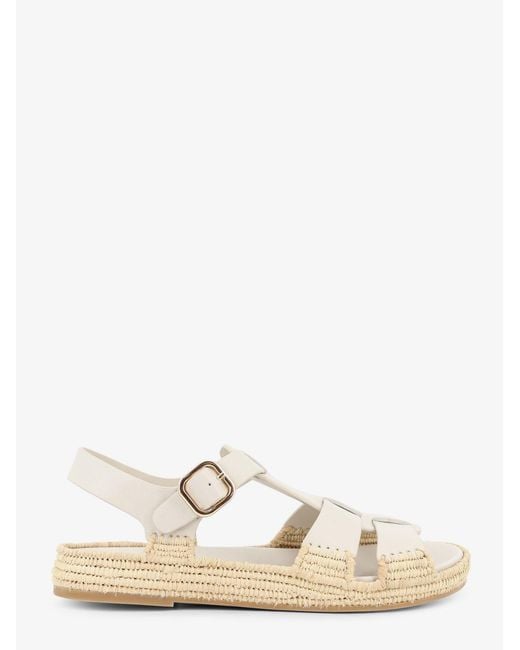 Paloma Barceló Natural Leather Sandals Yuka