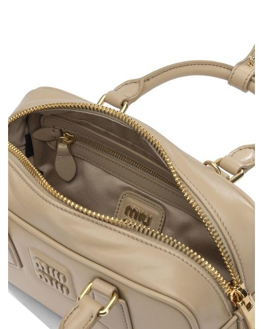 Miu Miu Natural "Arcadie" Small Handbag