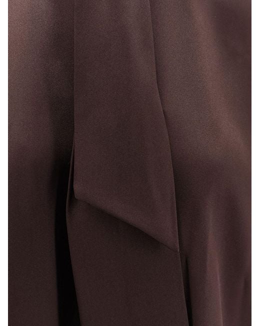 Brunello Cucinelli Brown Silk Top
