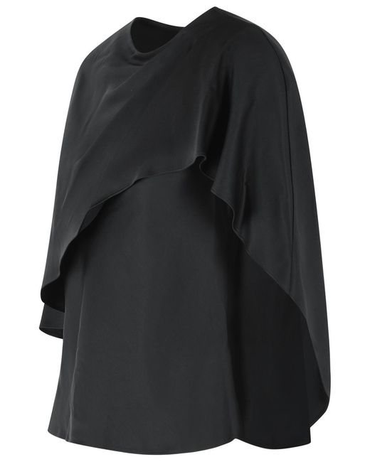 Jonathan Simkhai Black Eliora Acetate Blend Blouse