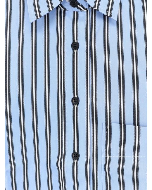 Closed Blue Shirt Cropped