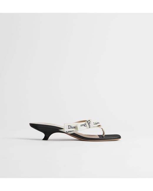 Dior White J'A 35Mm Heeled Sandals