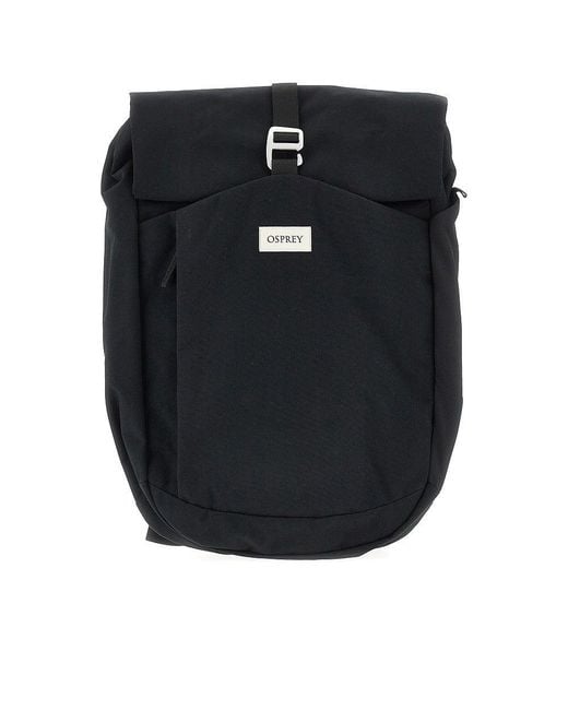 Osprey Black 'Arcane Roll Top' Backpack for men