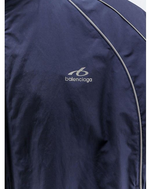 Balenciaga Blue Tracksuit Jacket With Logo for men