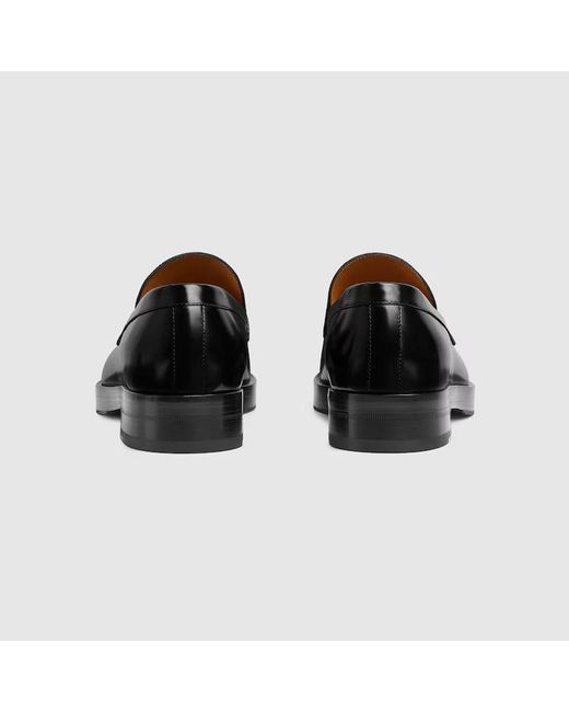 Gucci Black Loafers With Horsebit for men