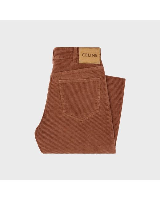 Céline Brown Corduroy Jeans