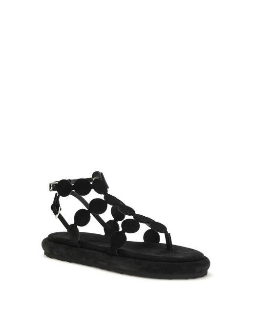 Pierre Hardy Black Suede Sandals