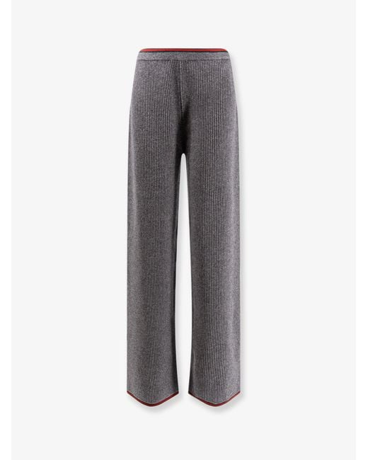 Gucci Gray Stretch Wool Trousers