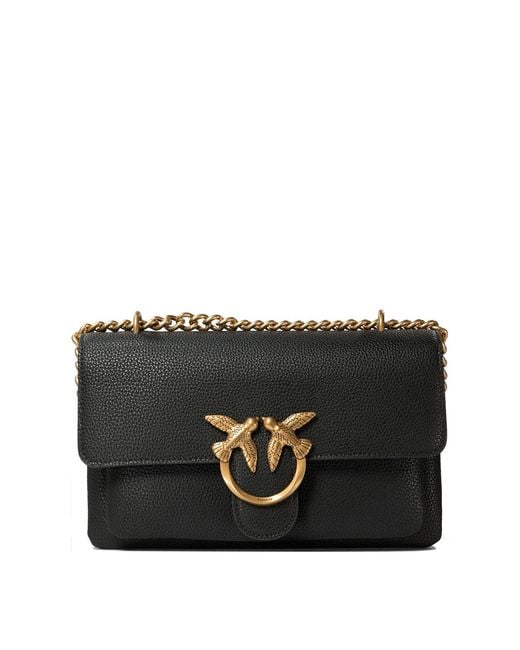 Pinko Black 'Mini Love Bag Soft' Crossbody Bag