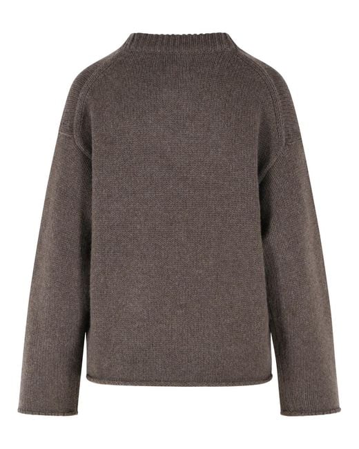 Loulou de Saison Gray Derry Cashmere Sweater