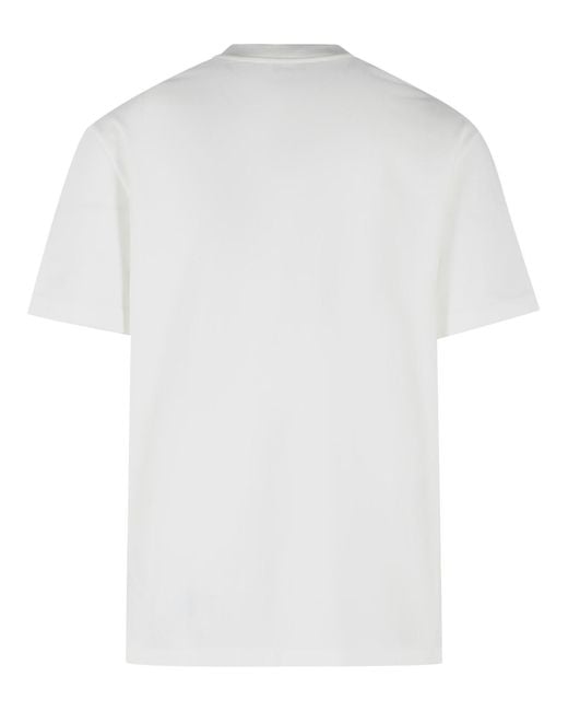 Jil Sander White Cotton T-Shirt for men