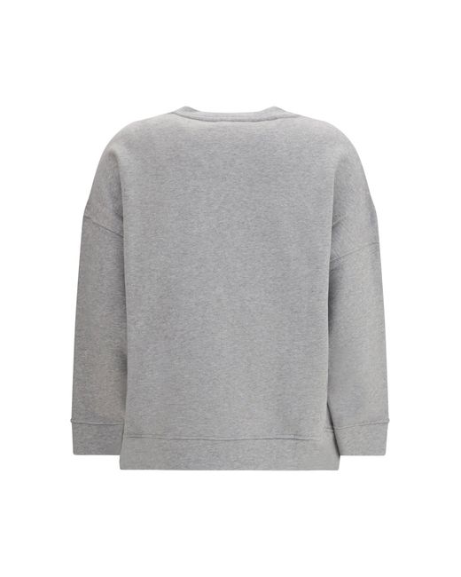 Weekend by Maxmara Gray Crewneck Sweatshirt