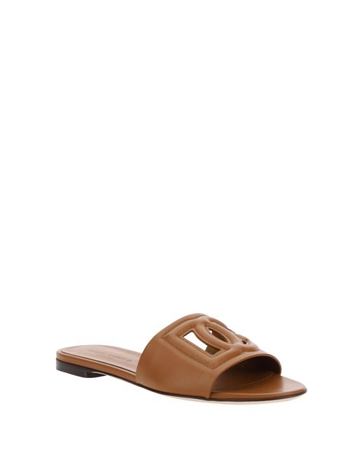 Dolce & Gabbana Brown Millenials Sandals