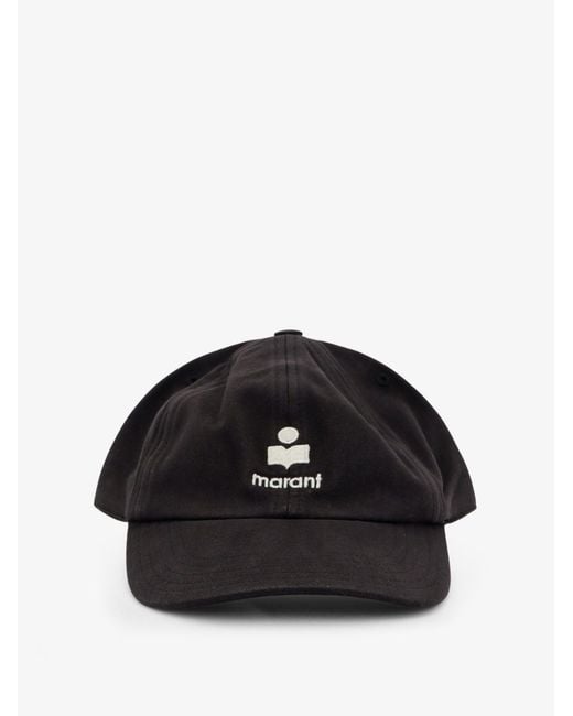 Isabel Marant Black Logo-Embroidered Baseball Cap