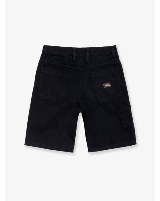 Stussy Blue Cotton Bermuda Shorts for men