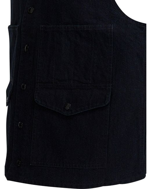 Filson Blue "Dry Tin" Sleeveless Jacket