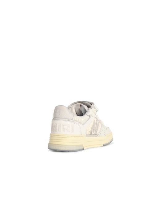 Amiri White 'Ma Skyline' Leather Sneakers for men
