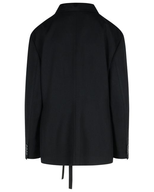 J.W. Anderson Black Jw Anderson 'T' Viscose Blazer