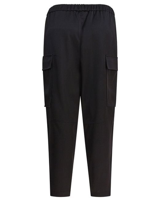 Semler Black Cargo Pants Trousers