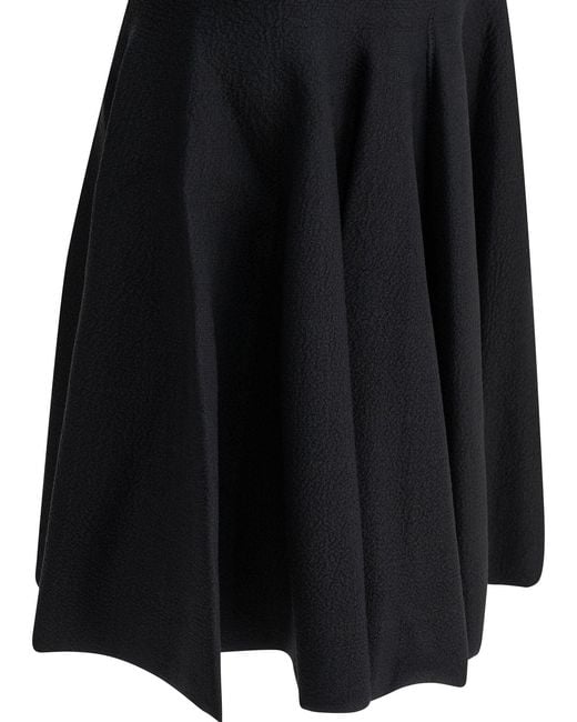 Alaïa Blue Alaïa Short Flared Dress