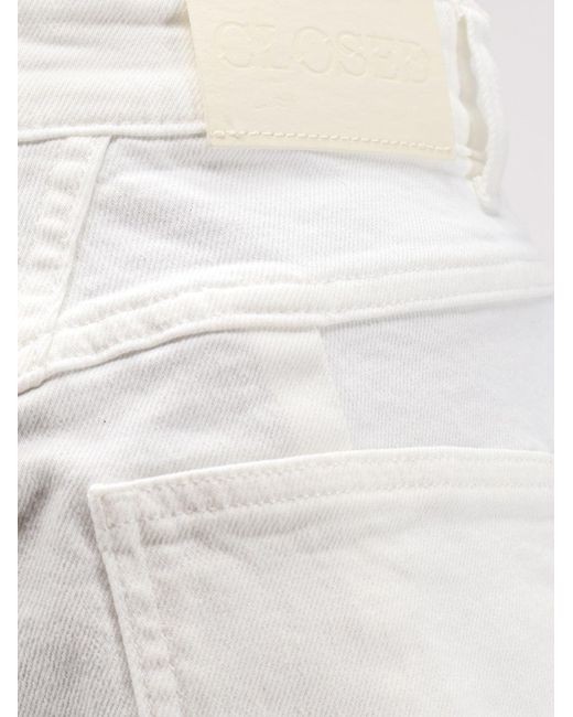 Closed White Jocy-X Stretch Cotton Shorts