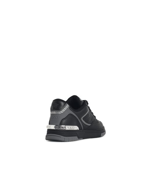 Versace Black Sports Shoes With Logo for men