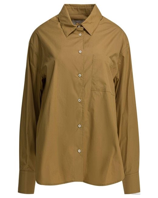Loulou de Saison Green Shirts Beige