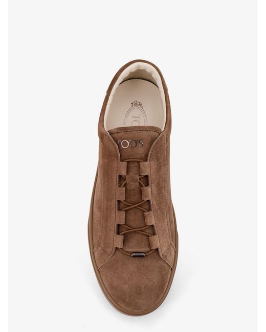 Tod's Brown Suede Sneakers for men