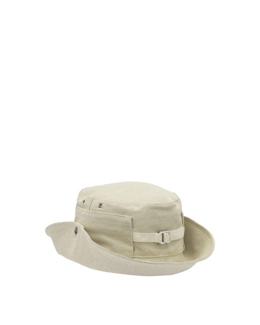 Jacquemus White "De Nîmes" Bucket Hat for men