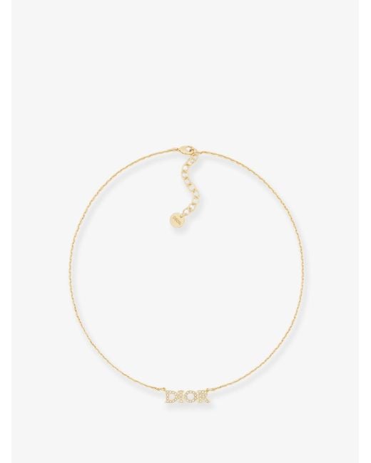 Dior White Dior Diorevolution Metal Necklace With Finishes