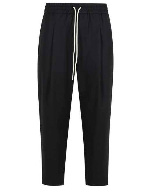 Drole de Monsieur Blue Jogger Cotton Trousers for men