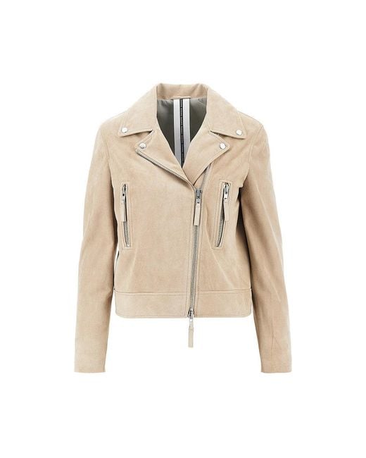 S.W.O.R.D Natural Suede Leather Biker Jacket