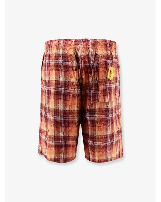 Barrow Red Bermuda Shorts Viscose-Cotton for men