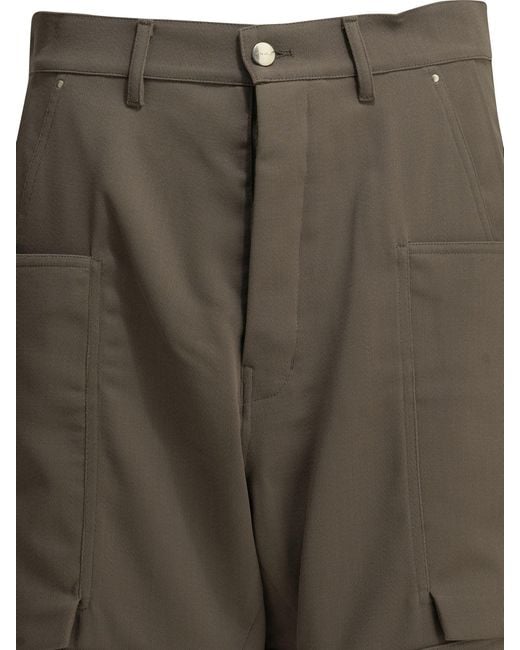 Rick Owens Gray "Stefan" Cargo Pants for men