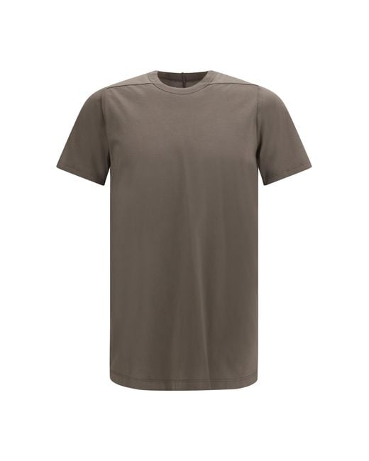 Rick Owens Gray Cotton T-Shirt for men