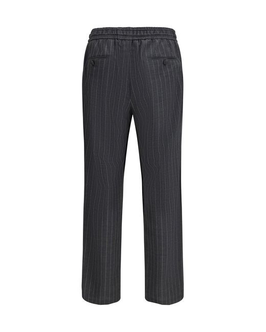 Dolce & Gabbana Blue Pinstriped Pants for men