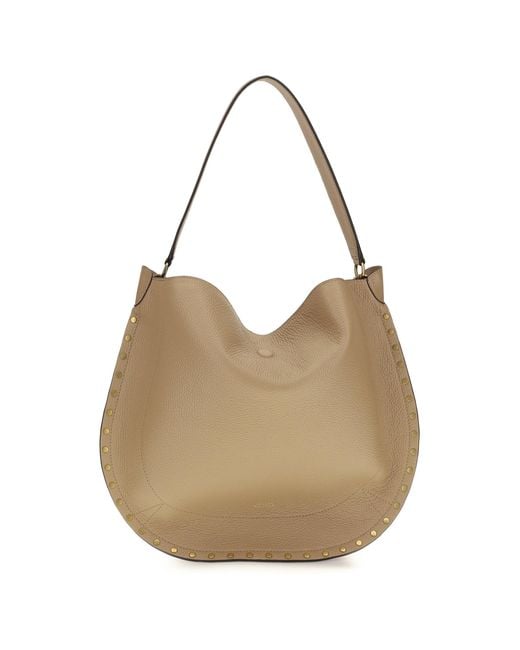 Isabel Marant Natural Oskan Hobo Shoulder Bag