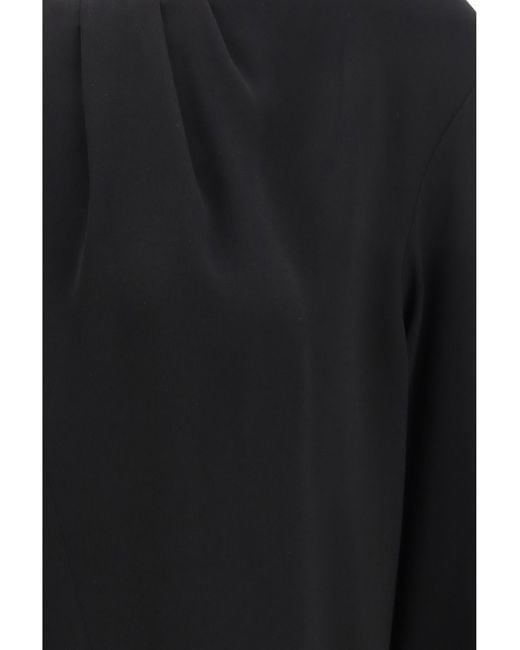 Max Mara Black Crewneck Blouse