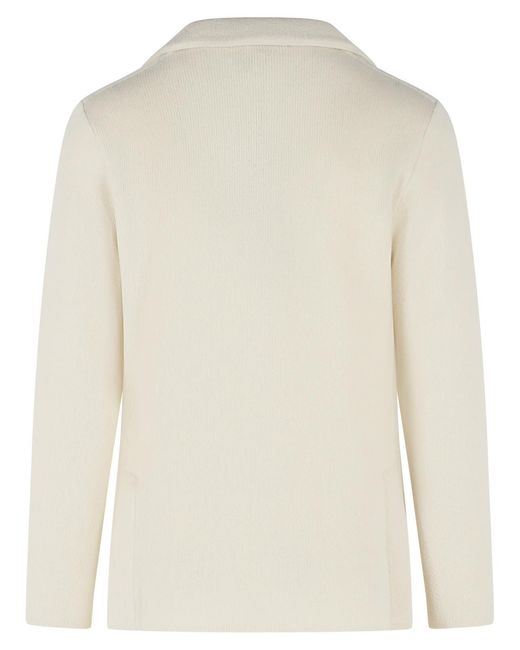Lardini Natural Ivory Wool Jacket for men