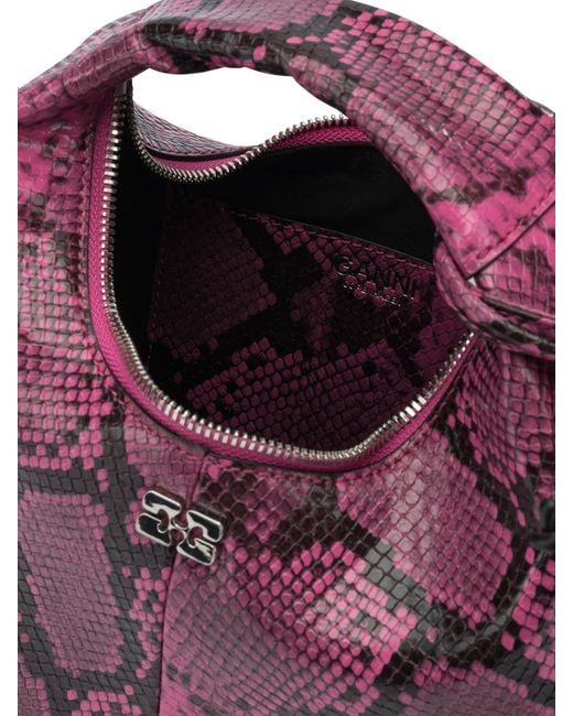 Ganni Purple Recycled Polyester Handbag