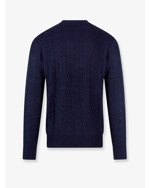 Polo Ralph Lauren Blue Dark Wool Knitwear for men