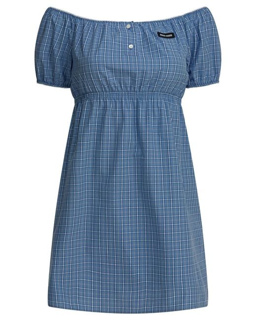 Miu Miu Blue Denim Dress