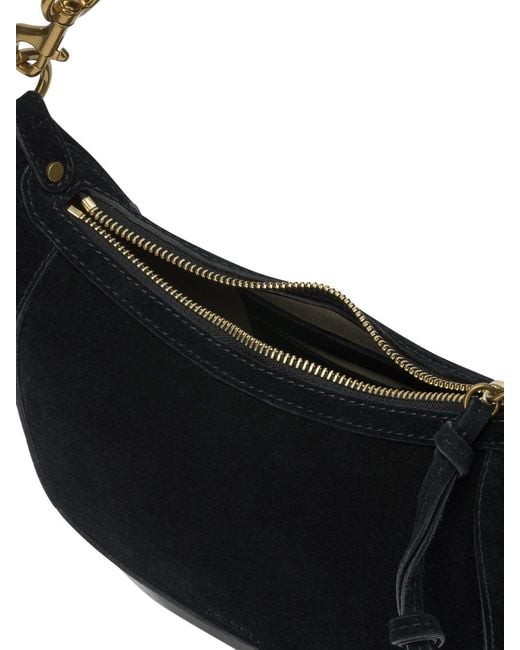 Isabel Marant Black "Oskan Moon" Small Shoulder Bag