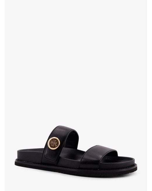 Tory Burch White Romy Leather Sandals