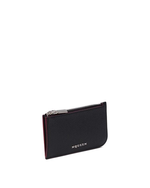 McQueen White Wallets & Card Holders