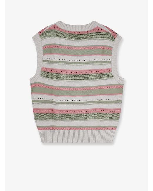 DUNST Gray Sleeveless Cotton Sweater for men