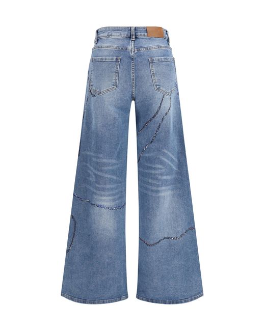 Ella Blue Jeans Palazzo Long